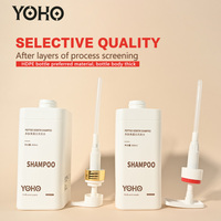 Bouteilles en plastique HDPE carrées vides pour le lavage des mains liquide, la lessive, le shampoing et les produits de soin personnel, produits de beauté, pompe à pression