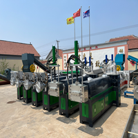 Mesin Daur Ulang Sampah Plastik Apung WENDA LDPE EPS PA PPR Granulator Kapasitas Tinggi 55KW 10 Ton/Hari