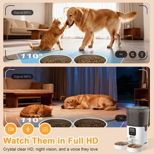 OEM APP Controlled Smart Pet Food & <b>Water</b> Fountain <b>5L</b> Portable Steel & Plastic Feeder for Cat & Dog Redesigned New Design - Product Image 4