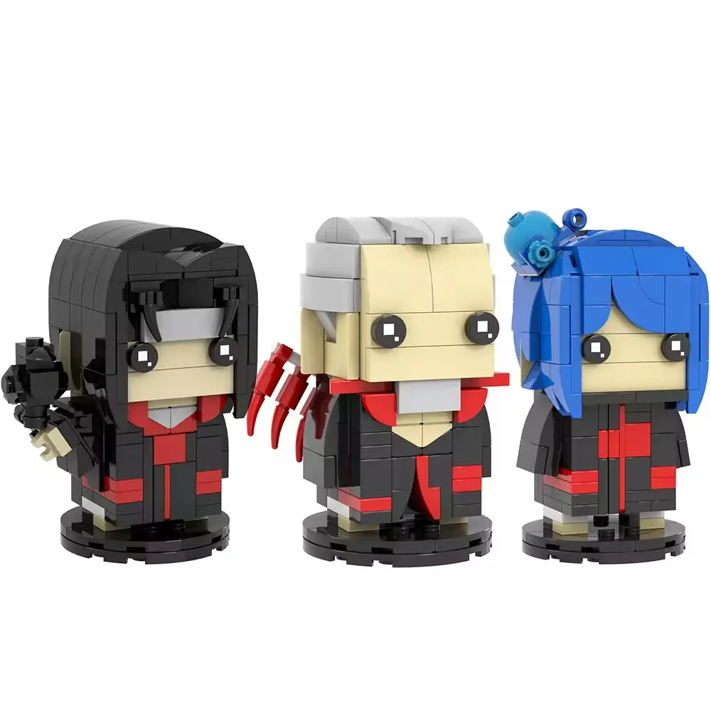 MOC7016 MOC7021 MOC7022 Uchiha Itachi Hidan Konan Anime DIY persegi 3D Model pendidikan merakit bagian blok bangunan mainan anak