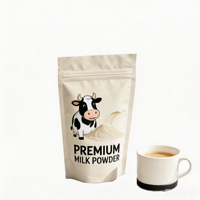 Sachets Doypack en PE laminé mat avec logo personnalisé et impression de dessin animé pour l'emballage de lait, de fromage et de snacks pour bébés