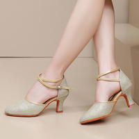 Chaussures de danse modernes à paillettes Chaussures de danse latine Salsa de salon pour femmes
