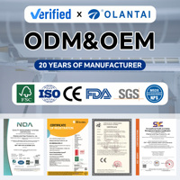 Autocollants OLANTAI en PET écologique transparent nacré, inscriptibles, durables, à forte adhérence, personnalisables et imperméables