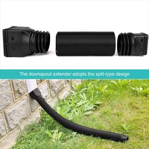 Lot de 2 extensions de gouttière extensibles en polyéthylène, 21 pouces, 58 pouces, connecteur de <span class=keywords><strong>tuyau</strong></span> de drainage, pour la plupart des résidences en Chine - Product Image 5