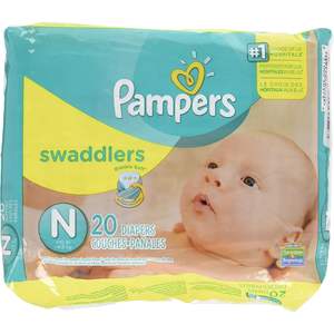 Pañales Swaddlers 100% al por mayor para recién nacidos, paquete de 20, suaves, transpirables, aptos para bebés de hasta 4.5 kg (10 lb) - Product Image 2
