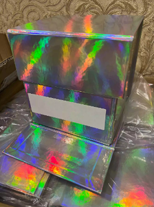 Có thể tái chế sang trọng có thể gập lại cứng cứng nhắc máy ảnh bao bì hộp dập nổi cổ điển màu đen lớn từ trình bày cản trở hộp cho - Product Image 3