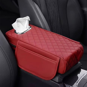 Coussin d'accoudoir universel pour voiture avec support de coude pour console centrale et rangement pour mouchoirs, protection de matelas d'accoudoir automobile - Product Image 1