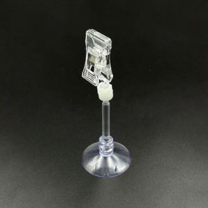 Supermarket Clear Plastic Eco-friendly Suction Cup Label & Sign Holder Display <b>Warehousing</b> Retail Supplies Custom Brand FA03 - Product Image 4