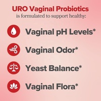 O Positiv ULogo Probiotiques vaginaux pour femmes Équilibre du pH et Lactobacillus avec prébiotiques (Pack 1) Cure de 1 mois
