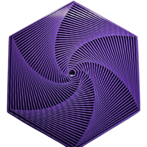 Jouets anti-stress créatifs en forme d'hexagone spiralé, design visuel fractal, imprimés en 3D pour la décoration de bureau - Product Image 2
