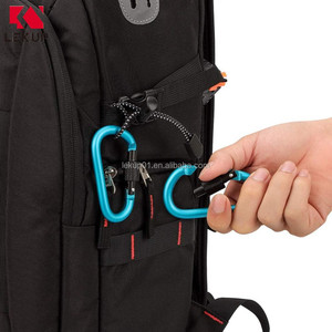 Mousqueton de sécurité en aluminium en forme de D avec ressort, attache porte-clés, anneau en D, crochet à ressort pour l'escalade - Product Image 6