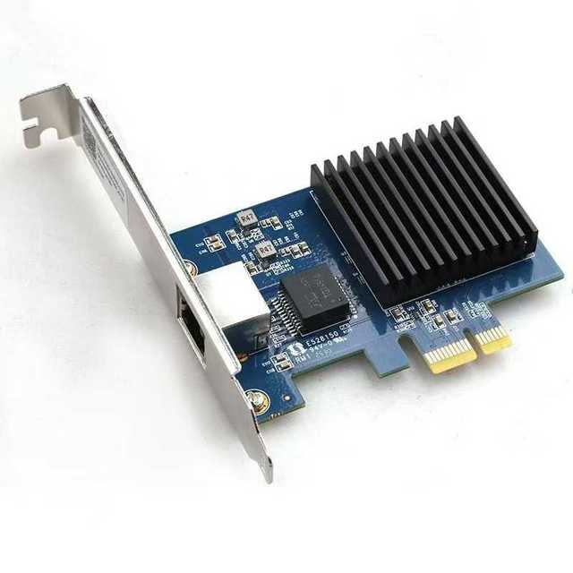 1 Port PCIe 10G Ethernet Network Card PCIe4.0-1X 10G RJ45 Lan Card for Realtek8127(PXE) Multi-Gigabit Network Wired Server