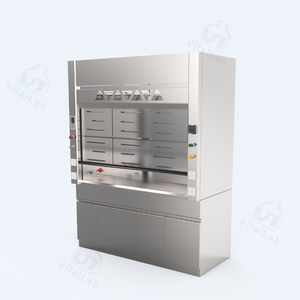 Dễ dàng làm sạch <span class=keywords><strong>Micro</strong></span> phòng thí nghiệm thiết bị thông gió tủ thép không gỉ fume hood cho phòng thí nghiệm hóa chất fume khai thác - Product Image 3
