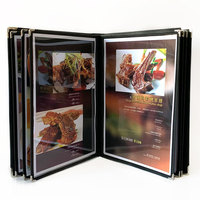 Porte-Comptes de Restaurant Personnalisé Bbontic en Cuir PU, Porte-Menus, Porte-Notes de Client, Porte-Bloc-Notes Professionnel