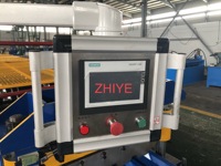 Machine automatique de fabrication de tôles de toiture TR5 TR6 IBR, machine à tuiles de toiture monocouche avec système Delta PLC