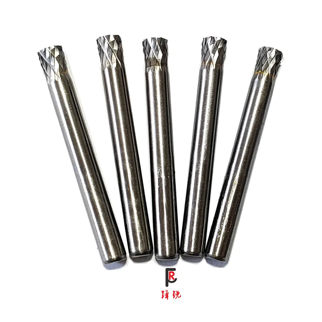 Factory Directly Solid SN-7 3/4 x 5/8 Carbide Burr Tools Double Cut Tungsten Carbide Rotary Burrs For Aluminum Steel