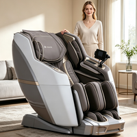 Fauteuil de massage chauffant à air comprimé 3D intégral automatique double cœur de haute qualité pour le bureau et la maison