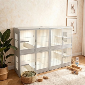 <span class=keywords><strong>Casa</strong></span> para Gatos Extra Grande <span class=keywords><strong>de</strong></span> Madera Maciza, Moderna y Clásica, <span class=keywords><strong>de</strong></span> Lujo, para Interiores, con Áreas <span class=keywords><strong>de</strong></span> Descanso, Bandeja <span class=keywords><strong>de</strong></span> Plástico Transpirable - Product Image 3