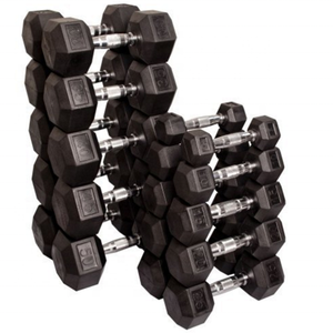 Haltères hexagonales noires fixes, équipement <span class=keywords><strong>de</strong></span> gymnastique, <span class=keywords><strong>musculation</strong></span>, 1 pièce - Product Image 3