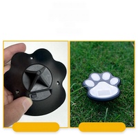 Lampes solaires LED en forme de patte pour l'extérieur, lumières solaires pour allées de jardin, cour, terrasse, pelouse, lumière sans fil pour chien