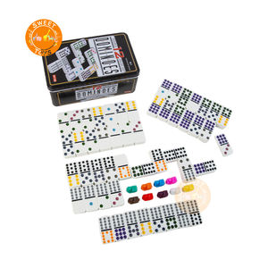 Dominó Doble Seis Puntos de Color y Nail <span class=keywords><strong>Domino</strong></span> Juego Dominó Profesional - Product Image 4
