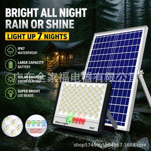 Solar Flood <b>Light</b> Led Outdoor <b>Lighting</b> Remote Control Waterproof Aluminum Alloy 12V 50000H IP67 - Product Image 4
