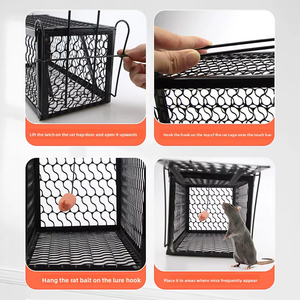 Piège à souris sans tuer, avec cage de libération en direct, sûr pour les enfants et les animaux domestiques, solution de lutte antiparasitaire - Product Image 5