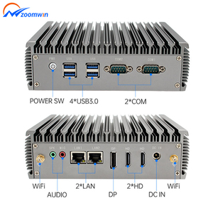 Mini PC integrada Industrial Core I3 5005U <span class=keywords><strong>I5</strong></span> 5200U Dual Gigabit Ethernet Win10 Linux HD VGA Dual Display 6 * USB Computadora de escritorio - Product Image 1