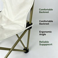 Chaise de camping pliante moderne avec cadre en fer, dossier portable en tissu Oxford camouflage pour extérieur, parc et jardin, vente en gros