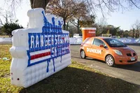 Ballon publicitaire personnalisé, enseigne gonflable avec logo / lettre gonflable pour usage extérieur, imperméable, hauteur 10-12 pieds, ventilateur intégré