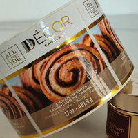 Autocollants d'étanchéité personnalisés haut de gamme papier adhésif PET résistant à l'huile finition à usage industriel Express pour cadeaux de biscuits de gelée de chocolat