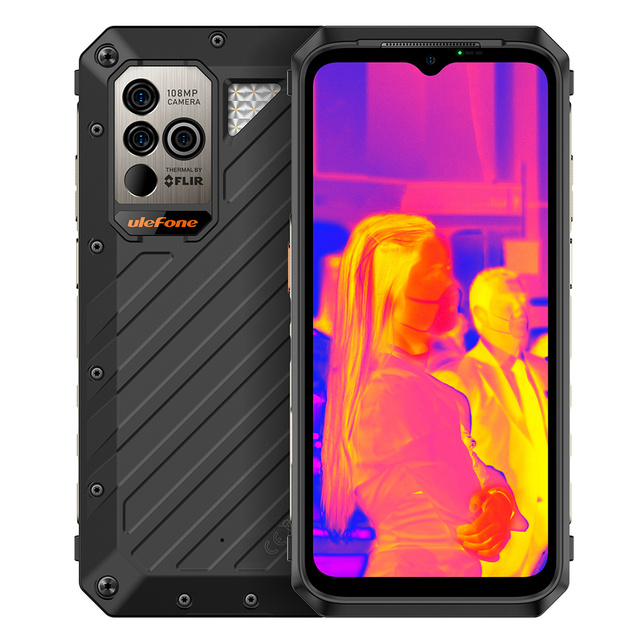 Original Ulefone Power Armor 18T Rugged Phone 12GB+256GB 108MP Thermal Imaging Camera 9600mAh Battery 5G Android Mobile Phones