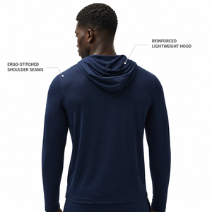 Charlo Men Premium Hooded <b>Training</b> <b>Top</b> Moisture Wicking <b>Long</b> <b>Sleeve</b> Athletic Slim Fit Gym Workout Wholesale Custom OEM - Product Image 2