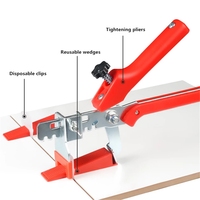 Clips de Système de Nivellement pour Carrelage Étanche, Installation Facile, Épaisseurs 1mm, 1.5mm, 2mm