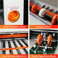 Machine à plier le papier automatique multifonction, fonctionnement facile, vitesse minimale de 80 m/min pour le pliage de dépliants, brochures, manuels d'instructions