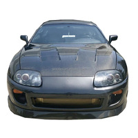 Capot avant en fibre de carbone de haute qualité de style TS pour Toyota GR Supra A80 MK4 1993-2002, capots de moteur, kit carrosserie