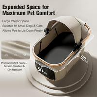 Poussette pliable 2-en-1 à quatre roues pour chiens, remorque de vélo d'extérieur, auvent réglable, tissu respirant et imperméable, chariot