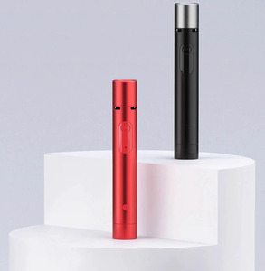 Windproof đôi điện ARC ngọn đuốc trắng Laser độ sáng cao đa chế độ tự vệ đốt cháy đèn pin - Product Image 5