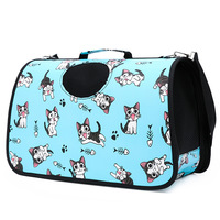Sac à main de voyage pour animaux de compagnie, chien et chat, en nylon, design cartoon, capacité 5 kg