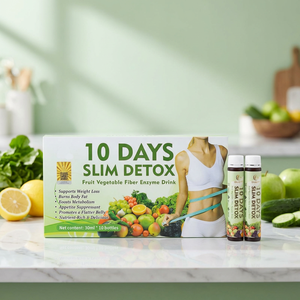 Líquido Oral Detox Slim de 10 Días con Extractos de Frutas y Vegetales - Bebida para la Salud Intestinal y Energía - 30ml X 10 Botellas - Product Image 4