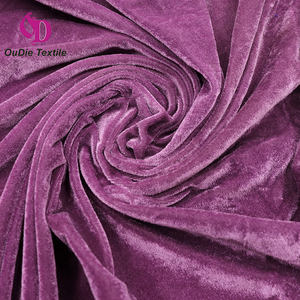 100% polyester velours tissu extensible doux et occultant pour robes <span class=keywords><strong>de</strong></span> <span class=keywords><strong>soirée</strong></span> pyjamas prix bon marché <span class=keywords><strong>de</strong></span> la fabrication également pour les canapés - Product Image 4