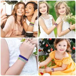 Giocattoli per la creazione di gioielli di arti e mestieri per bambini e ragazze braccialetti di amicizia Kit per la creazione di braccialetti regalo di compleanno - Product Image 4