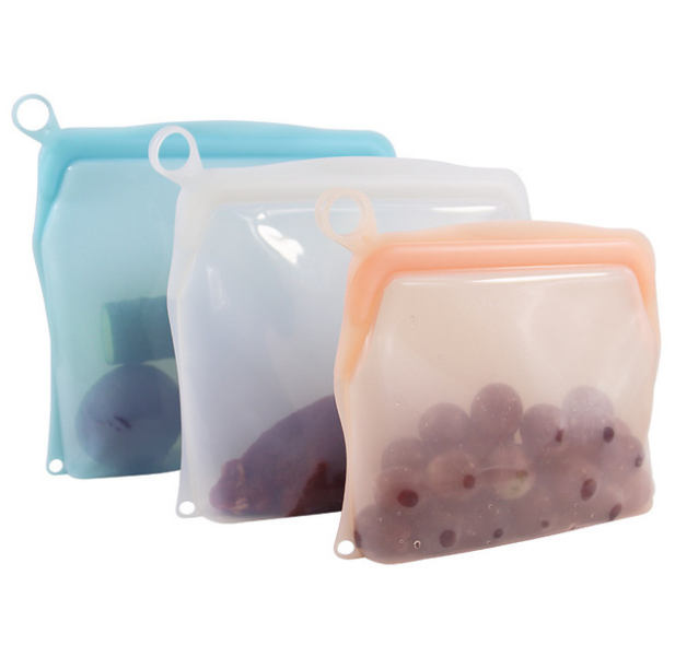 YDS Platinum Silicone Food Grade Reusable Storage Bag Leakproof Food Bags