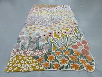 Teppichlieferant Rutschfester Baumwollstoff Blumenmuster Teppich Handgefertigt oder Maschinell Bedruckt