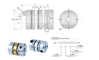 Accouplements à diaphragme flexible Nobengr, coupleur à ressort en plaque d'aluminium sans jeu pour équipement d'automatisation CNC