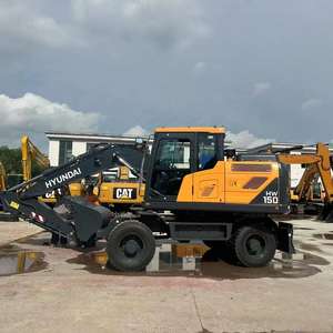 Excavatrice sur roues HYUNDAI 15 tonnes HW150 avec essieux motrices et boîte de vitesses de renommée - Product Image 3