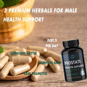 Compléments de santé prostatique pour hommes sous marque privée OEM : Soutien à la santé urinaire avec Palmier nain, Racine d'ortie et Graines de citrouille - Product Image 3