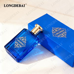 Custom logo Flat Square <b>Perfume</b> <b>Bottle</b> Empty clear 30ml 50ml 100Ml Crimp <b>Perfume</b> <b>Bottle</b> Glass <b>Perfume</b> <b>Bottle</b> With Hard Box - Product Image 1