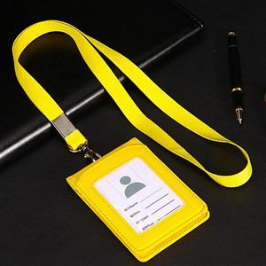 Porte-badge rétractable en cuir pour carte d'identité, prix compétitif direct usine, sans minimum de commande - Product Image 5