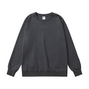 Sudadera de Cuello Redondo Negra Lisa de Alta Calidad de 300 g/m², Sudadera Unisex de Algodón Suave con Logotipo Personalizado para Hombre - Product Image 3